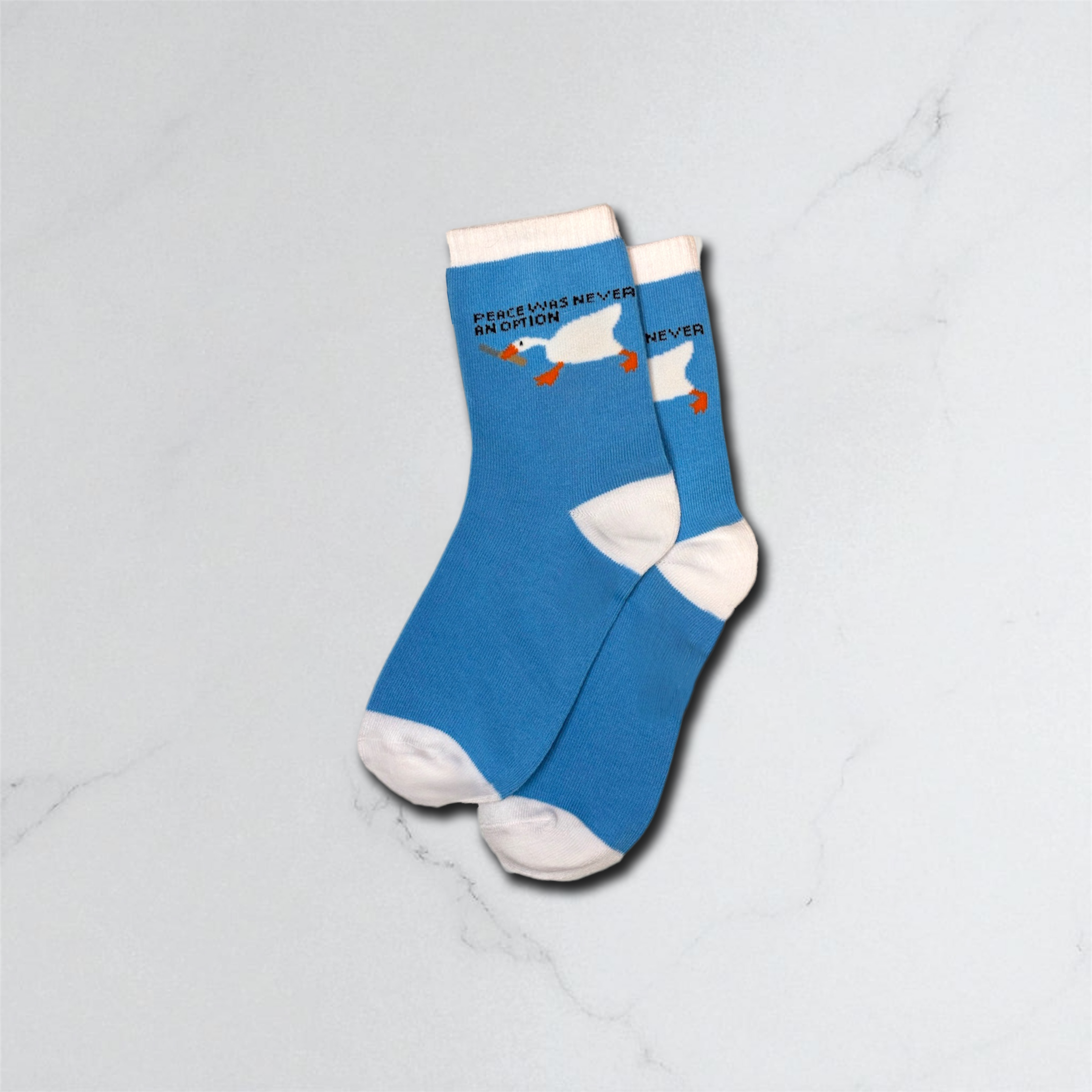 Peace was never an option Goose Socks
