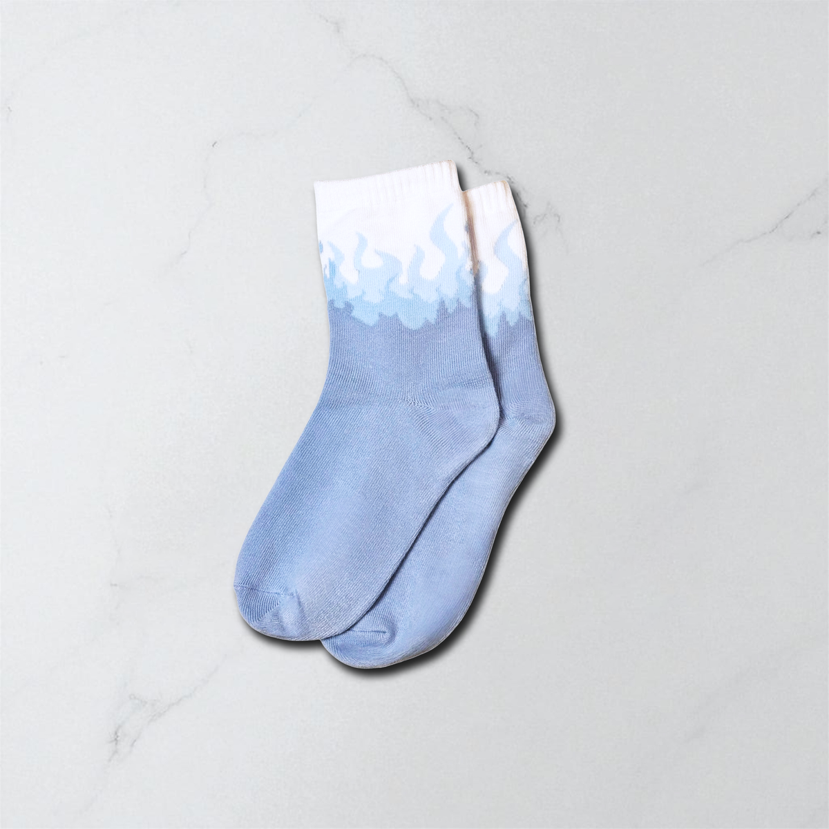 Pastel Blues Fire Socks